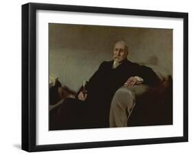 Portrait of Jose Echegaray Y Eizaguire (1832-1916) Spanish Mathematician and Dramatist-Joaquin Sorolla y Bastida-Framed Giclee Print