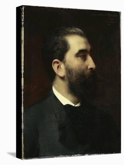 Portrait of Jose-Maria De Heredia (1842-1905), Poet-Emile Levy-Stretched Canvas