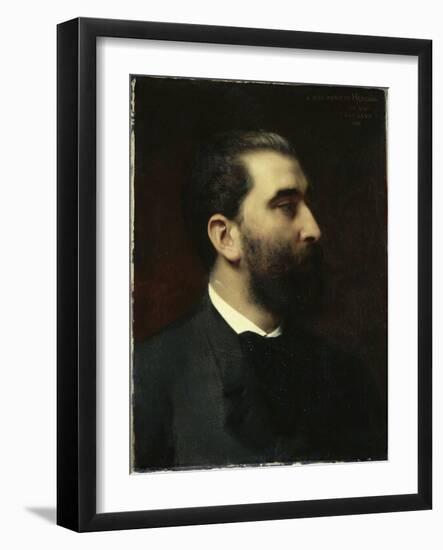 Portrait of Jose-Maria De Heredia (1842-1905), Poet-Emile Levy-Framed Giclee Print