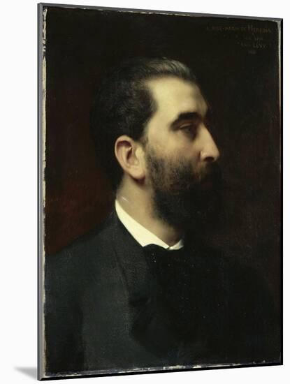 Portrait of Jose-Maria De Heredia (1842-1905), Poet-Emile Levy-Mounted Giclee Print