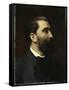 Portrait of Jose-Maria De Heredia (1842-1905), Poet-Emile Levy-Framed Stretched Canvas