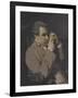 Portrait of Joseph Baretti, Copy-Sir Joshua Reynolds-Framed Giclee Print