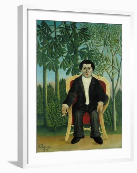 Portrait of Joseph Brummer, 1909-Henri Rousseau-Framed Giclee Print