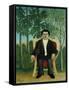Portrait of Joseph Brummer, 1909-Henri Rousseau-Framed Stretched Canvas