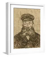 Portrait of Joseph-Étienne Roulin-Vincent van Gogh-Framed Art Print