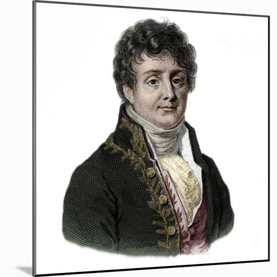 Portrait of Joseph Fourier (1768-1833) French mathematician and physicist-French School-Mounted Giclee Print