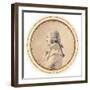 Portrait of Joseph-Nicolas Barbeau Dubarran, Half-Length, His Arms Folded-Jacques-Louis David-Framed Giclee Print