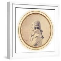 Portrait of Joseph-Nicolas Barbeau Dubarran, Half-Length, His Arms Folded-Jacques-Louis David-Framed Giclee Print