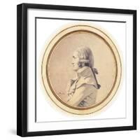 Portrait of Joseph-Nicolas Barbeau Dubarran, Half-Length, His Arms Folded-Jacques-Louis David-Framed Premium Giclee Print