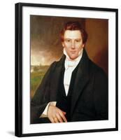 Portrait of Joseph Smith-19th Century American School -Framed Premium Giclee Print