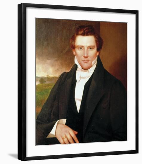 Portrait of Joseph Smith-19th Century American School -Framed Premium Giclee Print