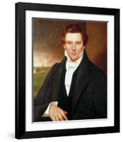 Portrait of Joseph Smith-19th Century American School -Framed Premium Giclee Print