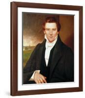 Portrait of Joseph Smith-19th Century American School -Framed Premium Giclee Print