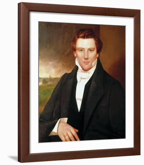 Portrait of Joseph Smith-19th Century American School -Framed Premium Giclee Print