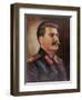 Portrait of Joseph Stalin circa 1945-50-null-Framed Giclee Print