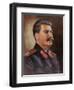 Portrait of Joseph Stalin circa 1945-50-null-Framed Giclee Print