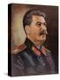 Portrait of Joseph Stalin circa 1945-50-null-Stretched Canvas