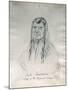 Portrait of Joseph Too-We-Tak-Hes Chief of the Nez Perce Indians-Gustav Sohon-Mounted Giclee Print