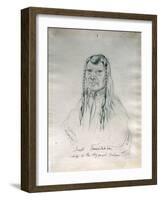 Portrait of Joseph Too-We-Tak-Hes Chief of the Nez Perce Indians-Gustav Sohon-Framed Giclee Print