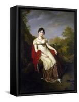 Portrait of Joséphine De Beauharnais, 1812-Firmin Massot-Framed Stretched Canvas