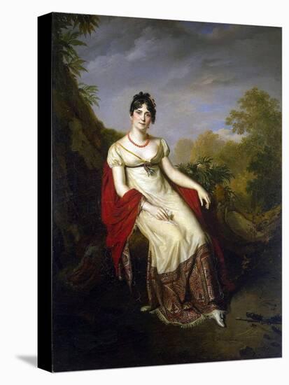 Portrait of Joséphine De Beauharnais, 1812-Firmin Massot-Stretched Canvas