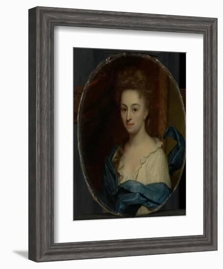 Portrait of Josina Clara Van Citters, Daughter of Josina Parduyn-Godfried Schalcken-Framed Art Print