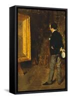 Portrait of Journalist Martino Cafiero, 1872-Giuseppe De Nittis-Framed Stretched Canvas