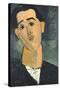 Portrait of Juan Gris-Amedeo Modigliani-Stretched Canvas