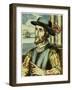 Portrait of Juan Ponce De Leon (1474 – 1521)-null-Framed Giclee Print