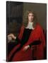 Portrait of 'Judge Jeffreys', George Jeffreys, 1st Baron (1648-89)-John Michael Wright-Stretched Canvas