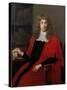 Portrait of 'Judge Jeffreys', George Jeffreys, 1st Baron (1648-89)-John Michael Wright-Stretched Canvas