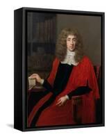Portrait of 'Judge Jeffreys', George Jeffreys, 1st Baron (1648-89)-John Michael Wright-Framed Stretched Canvas