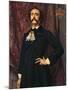 Portrait of Jules Barbey D'Aurevilly-Emile Levy-Mounted Giclee Print