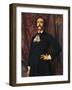 Portrait of Jules Barbey D'Aurevilly-Emile Levy-Framed Giclee Print