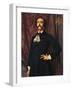 Portrait of Jules Barbey D'Aurevilly-Emile Levy-Framed Giclee Print
