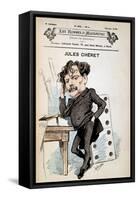 Portrait of Jules Chéret, French Painter and Poster Artist (1836-1932). in Today's Men. Drawing by-Alfred Choubrac-Framed Stretched Canvas