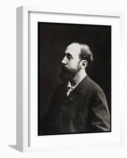 Portrait of Jules Claretie (1840-1913), French writer-French Photographer-Framed Giclee Print