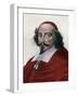 Portrait of Jules Mazarin (1602-1661), French Italian cardinal, diplomat, and politician-French School-Framed Giclee Print