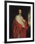 Portrait of Jules Mazarin-Philippe De Champaigne-Framed Giclee Print