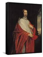 Portrait of Jules Mazarin-Philippe De Champaigne-Framed Stretched Canvas