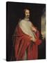 Portrait of Jules Mazarin-Philippe De Champaigne-Stretched Canvas