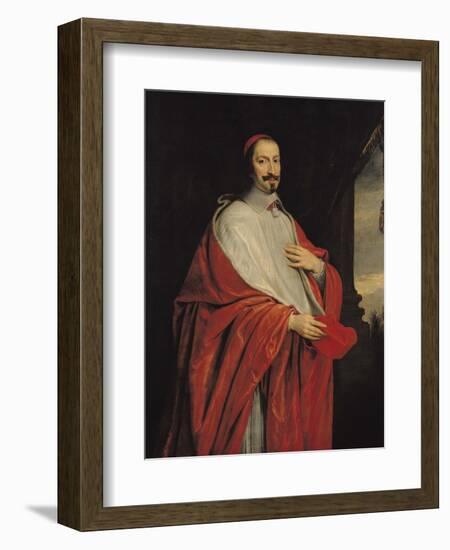 Portrait of Jules Mazarin-Philippe De Champaigne-Framed Giclee Print