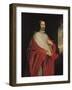 Portrait of Jules Mazarin-Philippe De Champaigne-Framed Giclee Print