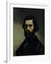 Portrait of Jules Valles circa 1861-Gustave Courbet-Framed Giclee Print