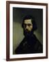 Portrait of Jules Valles circa 1861-Gustave Courbet-Framed Giclee Print