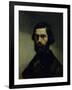 Portrait of Jules Valles circa 1861-Gustave Courbet-Framed Giclee Print