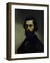 Portrait of Jules Valles circa 1861-Gustave Courbet-Framed Giclee Print