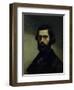 Portrait of Jules Valles circa 1861-Gustave Courbet-Framed Giclee Print