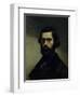 Portrait of Jules Valles circa 1861-Gustave Courbet-Framed Giclee Print