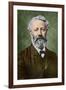 Portrait of Jules Verne by Nadar-Stefano Bianchetti-Framed Giclee Print